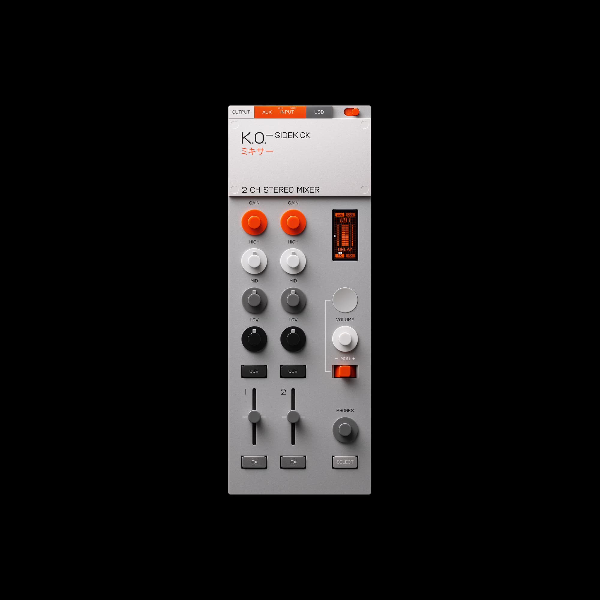 Teenage Engineering EP-136 K.O. Sidekick shown from the front