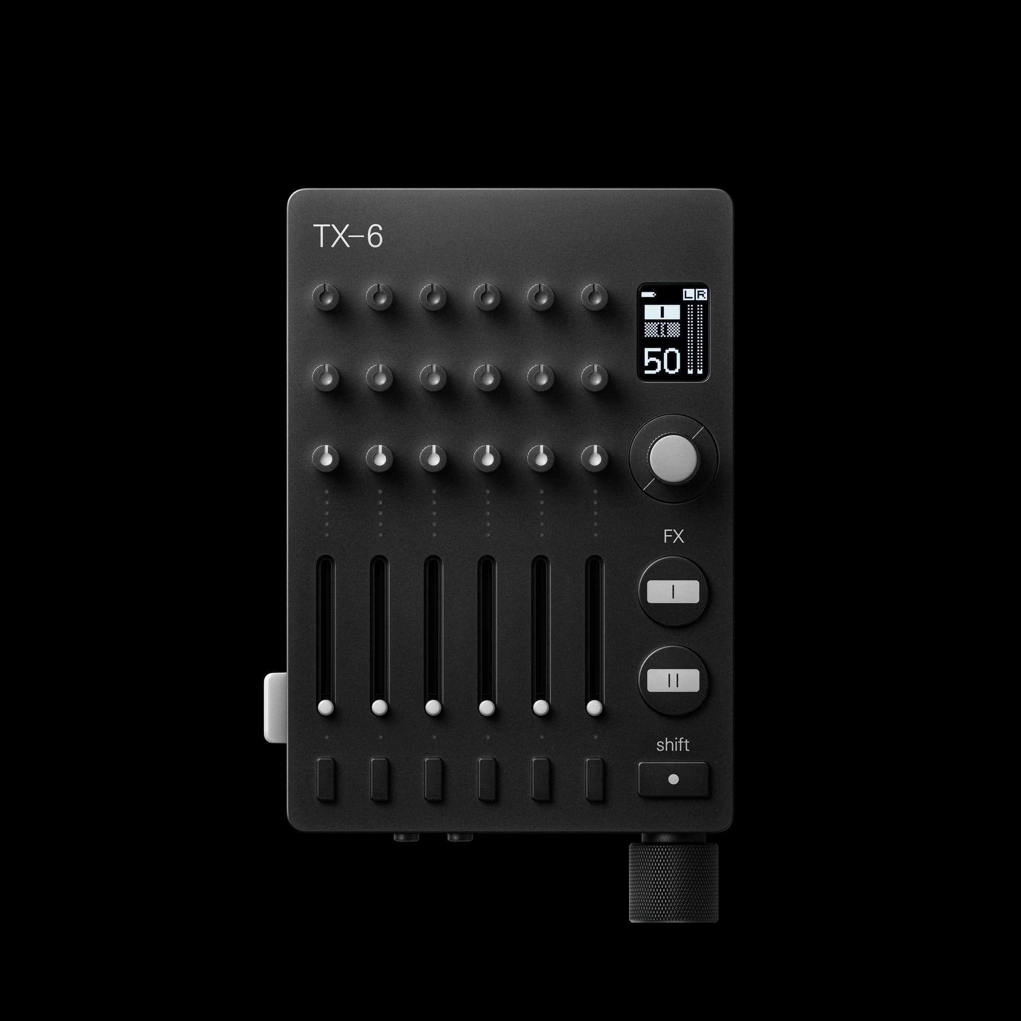 Teenage Engineering TX-6 Field Mixer shown from the front