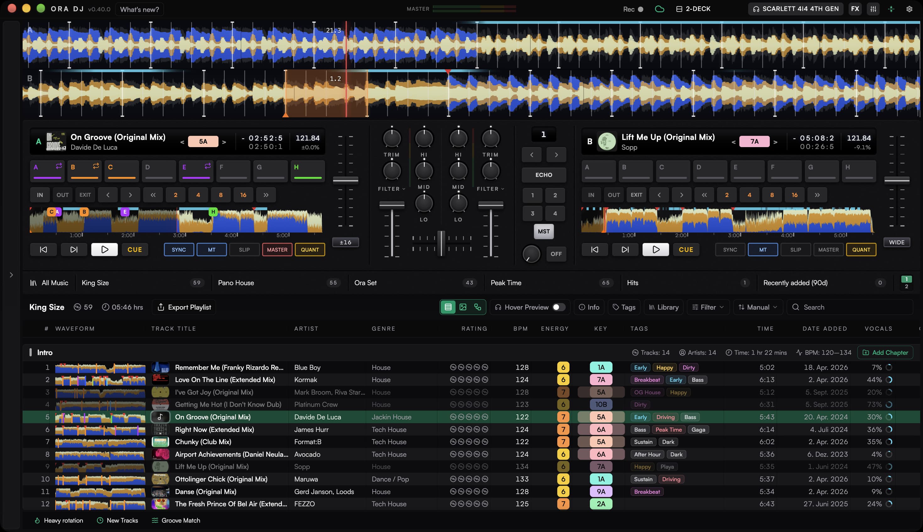 Ora DJ decks and mixer